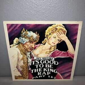 Vinyl Record Mel Brooks It's Good To Be King Rap ‘81 Part 1 / 2 Works Good Shape